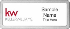 (image for) Keller Williams KW Pebbled Prestige White Badge