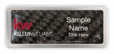 (image for) Keller Williams KW Satin Anodized Frame Carbon Insert Badge