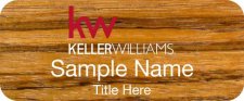 (image for) Keller Williams KW Zebrawood Badge