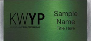 (image for) Keller Williams Young Professionals Large Silver Meridian Green Badge