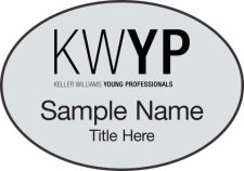 (image for) Keller Williams Young Professionals Silver Oval Badge