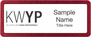 (image for) Keller Williams Young Professionals Prestige Red Anodized White Badge