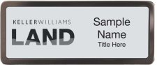 (image for) Keller Williams Land Black Chrome badge