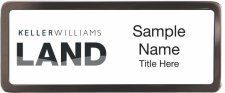 (image for) Keller Williams Land Black Chrome badge