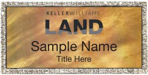 (image for) Keller Williams Land Silver Bling Gold Pearl Badge