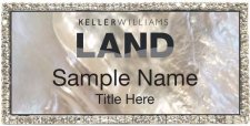 (image for) Keller Williams Land Silver Bling White Pearl Badge