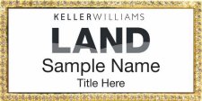 (image for) Keller Williams Land Gold Bling White Badge