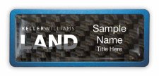 (image for) Keller Williams Land Blue Anodized Frame Carbon Insert Badge