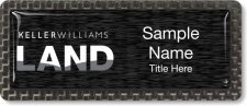 (image for) Keller Williams Land Carbon Frame Black Anodized Insert badge