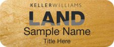 (image for) Keller Williams Land Maple Wood Badge