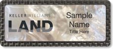 (image for) Keller Williams Land White Mother of Pearl Carbon Badge