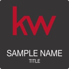(image for) KW Logo Black Square Badge