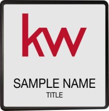 (image for) KW Logo Black Square Executive Silver Badge