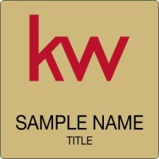 (image for) KW Logo Gold Square Badge