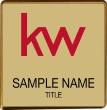 (image for) KW Logo Gold Square Executive Gold Badge