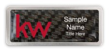 (image for) KW Logo Satin Anodized Frame Carbon Insert Badge