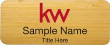 (image for) KW Logo Bamboo Badge