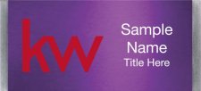 (image for) KW Logo Large Silver Meridian Purple Badge
