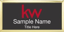 (image for) KW Logo Gold Executive Black Badge