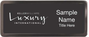 (image for) Keller Williams Luxury International Black Chrome badge