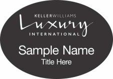 (image for) Keller Williams Luxury International Black Oval Badge
