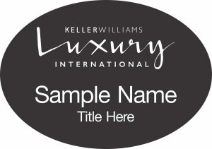 (image for) Keller Williams Luxury International Black Oval Badge