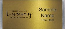 (image for) Keller Williams Luxury International Large Silver Meridian Gold Badge