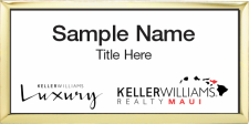 (image for) Keller Williams Luxury International Maui - Executive Gold Badge with White Insert