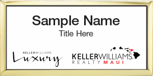 (image for) Keller Williams Luxury International Maui - Executive Gold Badge with White Insert