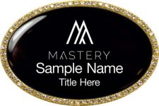 (image for) Keller Williams Mastery Gold Oval Beyond Bling Black Badge