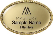 (image for) Keller Williams Mastery Gold Oval Beyond Bling Gold Badge