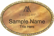 (image for) Keller Williams Mastery Gold Oval Beyond Bling Gold Pearl Badge