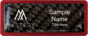 (image for) Keller Williams Mastery Red Anodized Frame Carbon Insert Badge