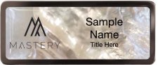 (image for) Keller Williams Mastery Black Chrome White Mother of Pearl Badge