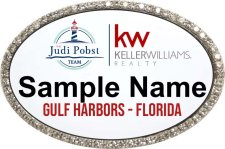 (image for) Keller Williams - The Judi Pobst Team Oval Bling Silver Other Badge