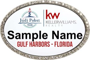 (image for) Keller Williams - The Judi Pobst Team Oval Bling Silver Other Badge