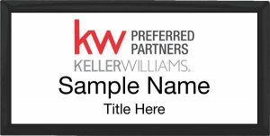(image for) Keller Williams Preferred Partners Black Executive White Badge