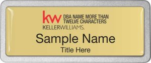 (image for) Keller Williams Realty Logo 5 Pebbled Prestige Gold Badge