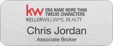 (image for) Keller Williams Realty Logo 4 Silver Regular Badge