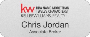(image for) Keller Williams Realty Logo 4 Silver Regular Badge