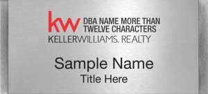 (image for) Keller Williams Realty Logo 4 Large Silver Meridian Badge