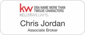 (image for) Keller Williams Realty Logo 5 Standard White Badge