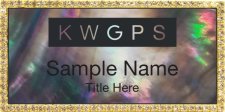 (image for) Keller Williams Global Property Specialists Gold Bling Black Pearl Badge