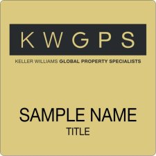 (image for) Keller Williams GPS Gold Square Badge