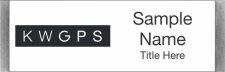 (image for) Keller Williams GPS Small Meridian White Badge