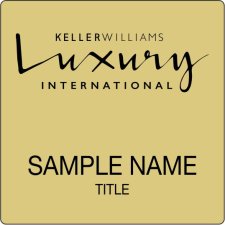 (image for) Keller Williams Luxury Gold Square Badge