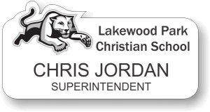 (image for) Lakewood Park Chrisitan School White Shaped Badge