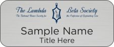 (image for) Lambda Beta Society Standard Silver badge