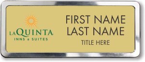 (image for) La Quinta Inns & Suites Gold Polished Frame Prestige Badge