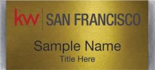 (image for) Keller Williams San Francisco Large Silver Meridian Gold Badge